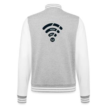Broken WiFi - College-Sweatjacke - Grau meliert/Weiß - Hinten - Marisol (170cm)