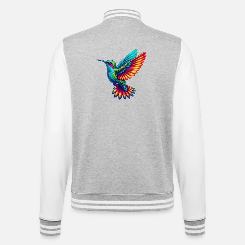 Colibri - Veste Teddy - gris chiné / blanc