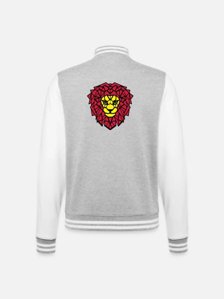 Loewe big cat - College Sweat Jacket - heather grey/white