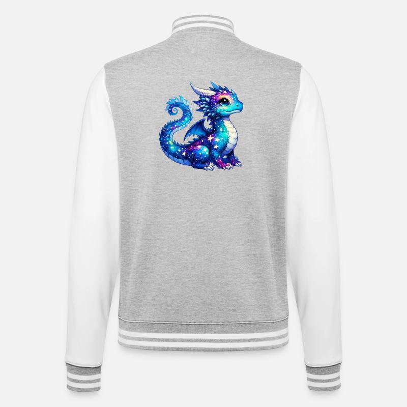 Dragon - Veste Teddy - gris chiné / blanc