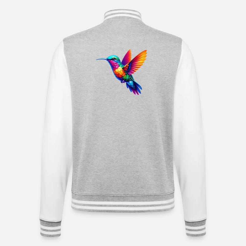 Colibri - Veste Teddy - gris chiné / blanc