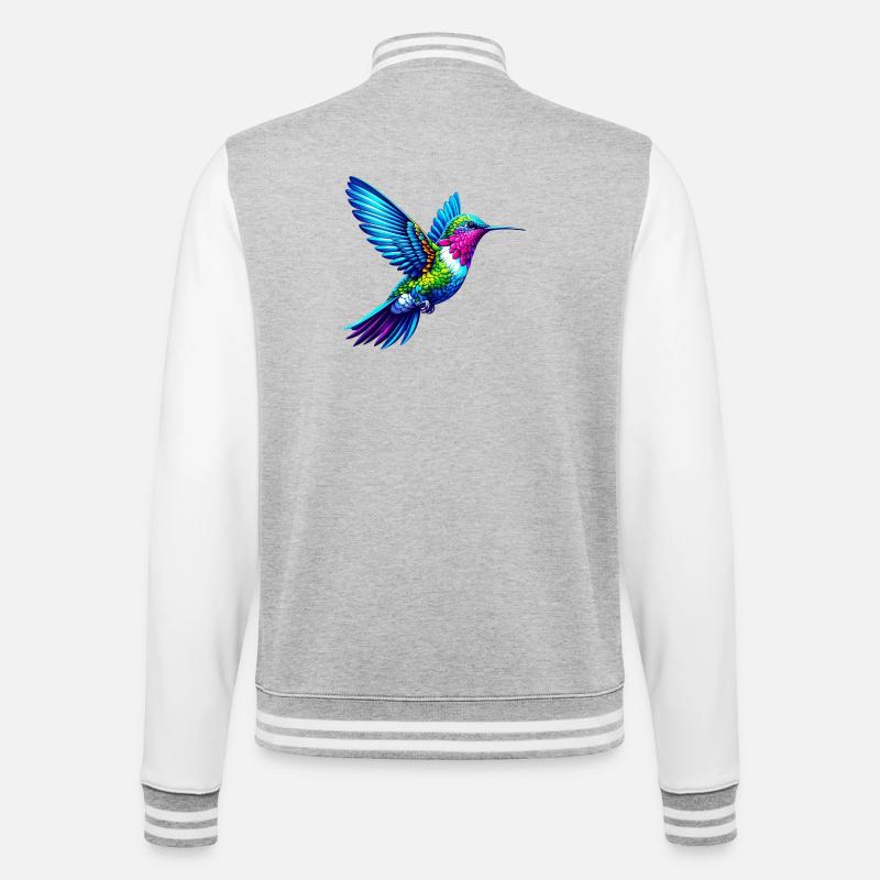 Colibri - Veste Teddy - gris chiné / blanc