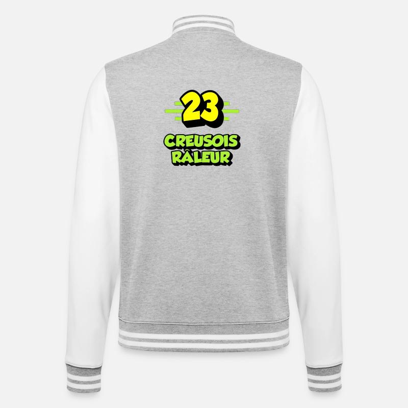 Complaining Creuse - College Sweat Jacket - heather grey/white