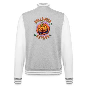 Halloween Season - College Sweat Jacket - heather grey/white - Back - Marisol (170cm)