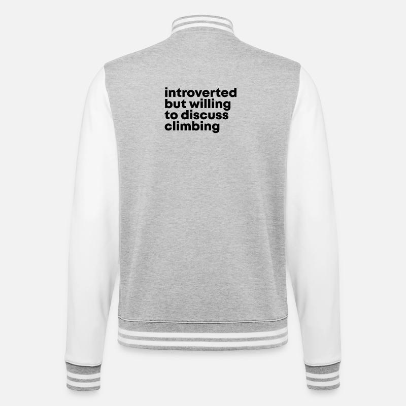 Climbing - College Sweat Jacket - heather grey/white