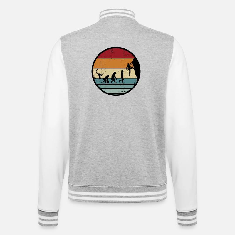 Evolution Climber Retro Circle - Veste Teddy - gris chiné / blanc