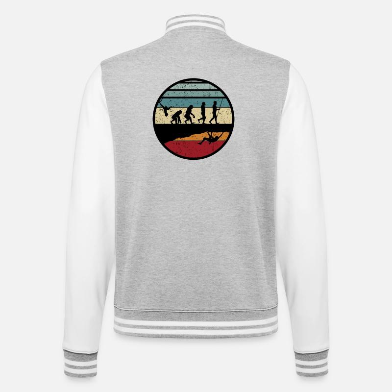Sunset Evolution Journey - College Sweat Jacket - heather grey/white