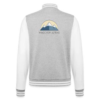 Mountains - Gemacht für Ultras - College-Sweatjacke - Grau meliert/Weiß - Hinten - Marisol (170cm)