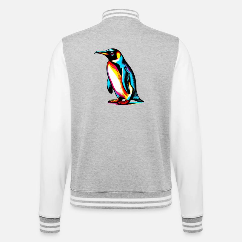Pingouin - Veste Teddy - gris chiné / blanc