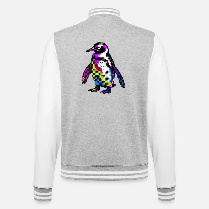 Pingouin - Veste Teddy - gris chiné / blanc