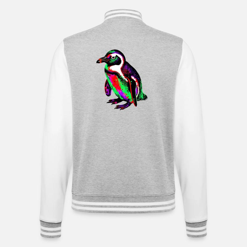 Pingouin - Veste Teddy - gris chiné / blanc