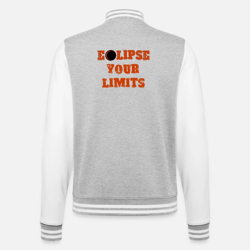 Eclipse your limits 2025 - College Sweat Jacket - heather grey/white