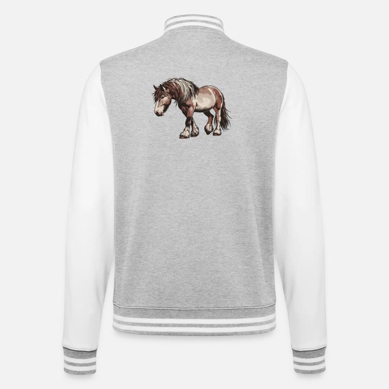Trottez votre propre chemin - Veste Teddy - gris chiné / blanc