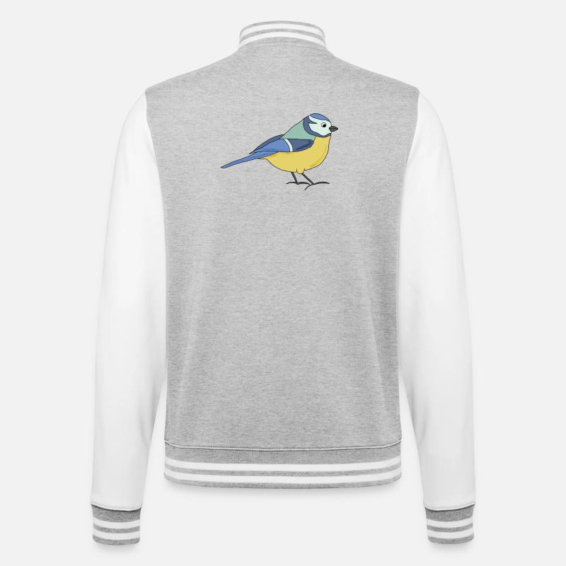 small blue, multicoloured - College Sweat Jacket - heather grey/white