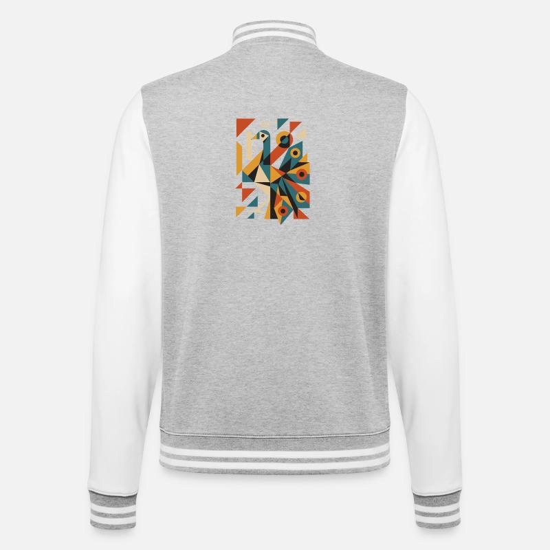 Pride in forms - College Sweat Jacket - heather grey/white