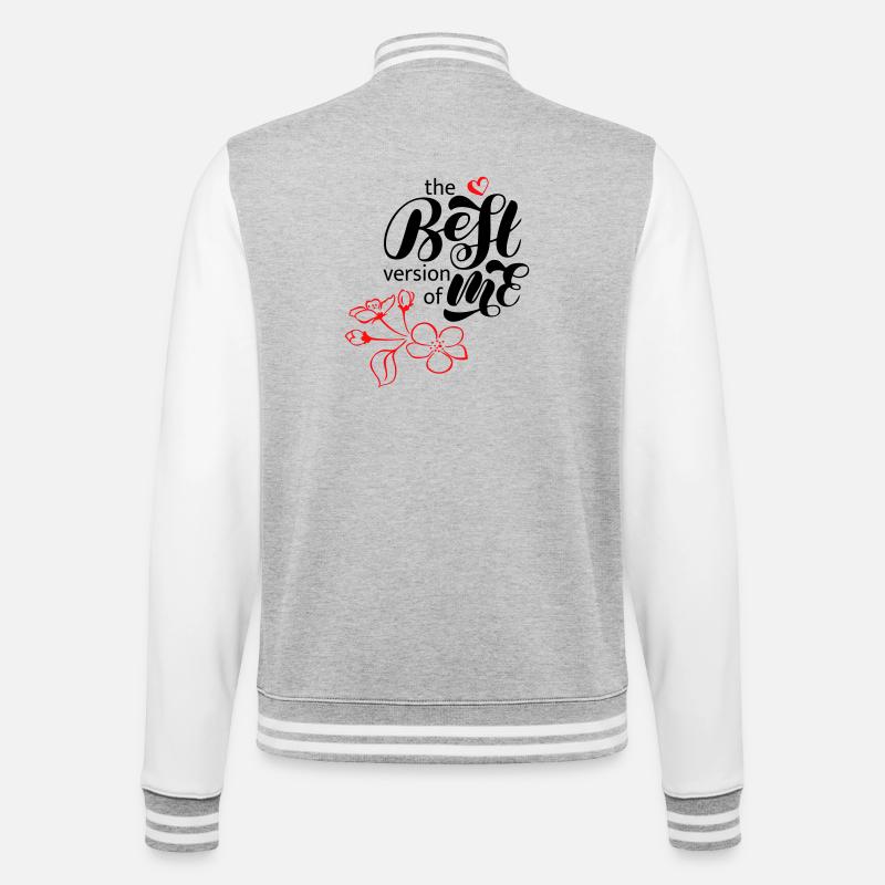 meilleure version de moi - Veste Teddy - gris chiné / blanc