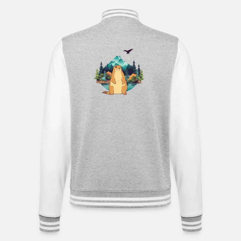 Marmot - College Sweat Jacket - heather grey/white