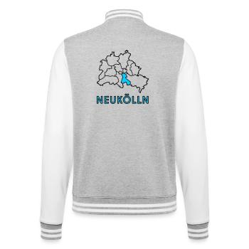 NEUKÖLLN, un quartier de Berlin - Veste Teddy - gris chiné / blanc - Dos - Marisol (170cm)