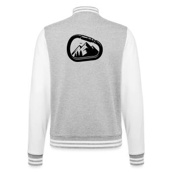 Mousquetons et montagnes – Outdoor Connection - Veste Teddy - gris chiné / blanc - Dos - Marisol (170cm)