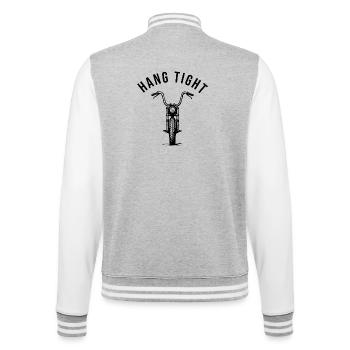 Hang tight motorcycle ape hanger - College-Sweatjacke - Grau meliert/Weiß - Hinten - Marisol (170cm)