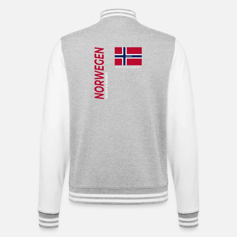 AUSTVÅGØY - Veste Teddy - gris chiné / blanc