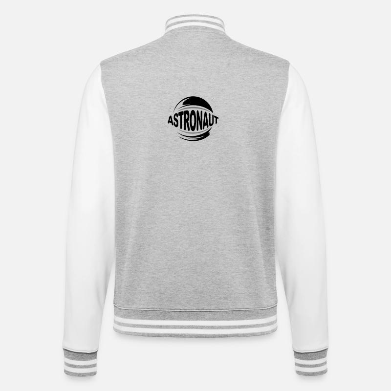 Astronaute - Cool Astonomy Logo - Veste Teddy - gris chiné / blanc