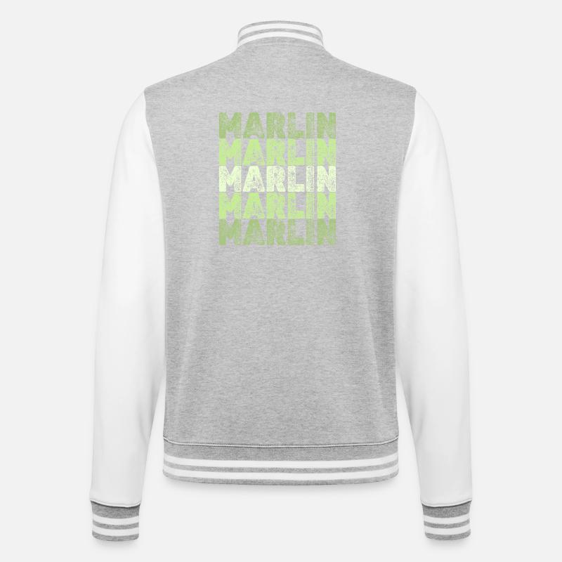 Marlin Marlin - Veste Teddy - gris chiné / blanc