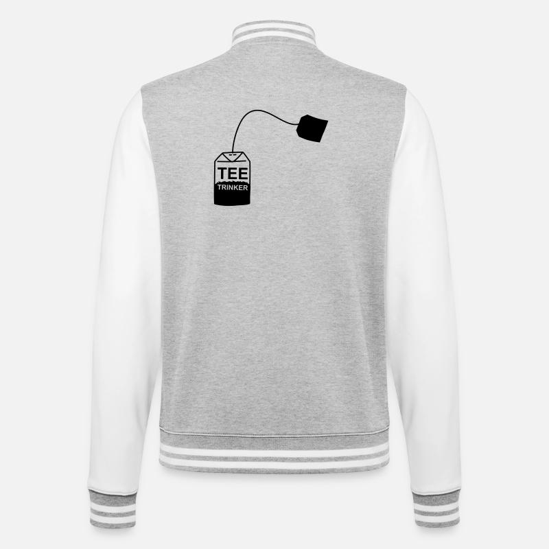 Tee_Kaffee_Earl_Grey_Teetrinker_Teesorten - College Sweat Jacket - heather grey/white