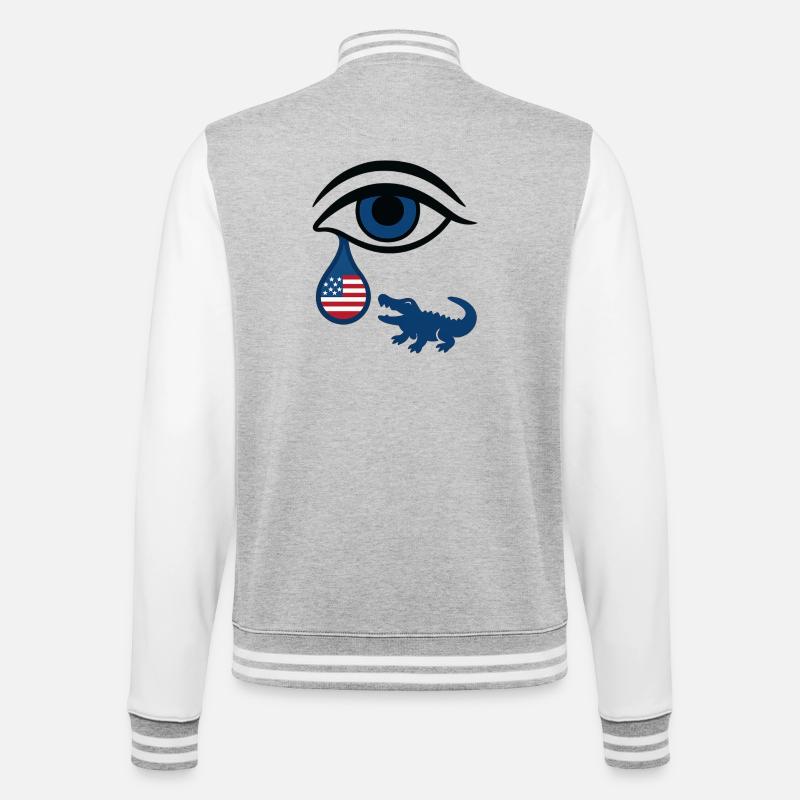 Florida Tear - College Sweat Jacket - heather grey/white