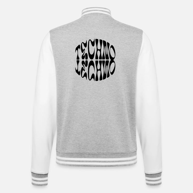 Conception de logo Techno liquid - Veste Teddy - gris chiné / blanc