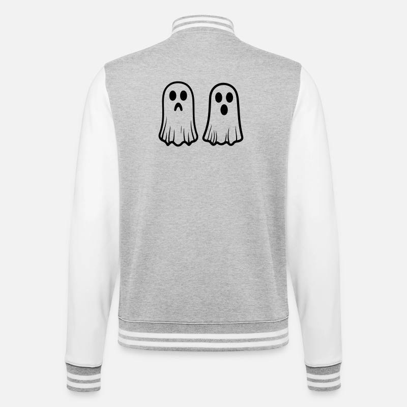 Alcool - Veste Teddy - gris chiné / blanc