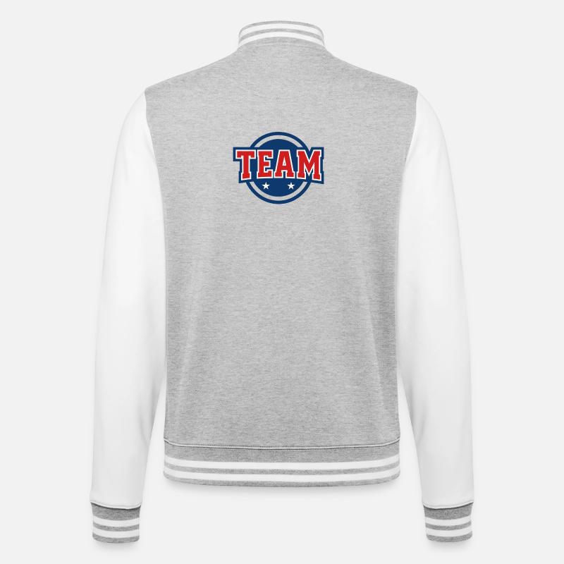 Conception du logo de l’équipe - Veste Teddy - gris chiné / blanc