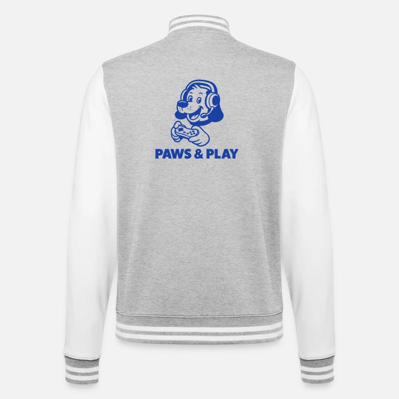 Design de hamster de jeu rétro - Veste Teddy - gris chiné / blanc