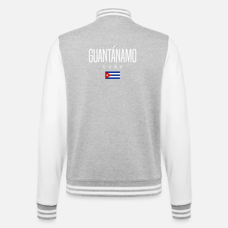 Guantánamo Cuba Cubains - Veste Teddy - gris chiné / blanc