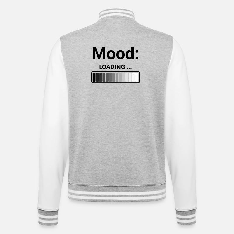 Mood Loading Stylish Design Loading Bar - College Sweat Jacket - heather grey/white