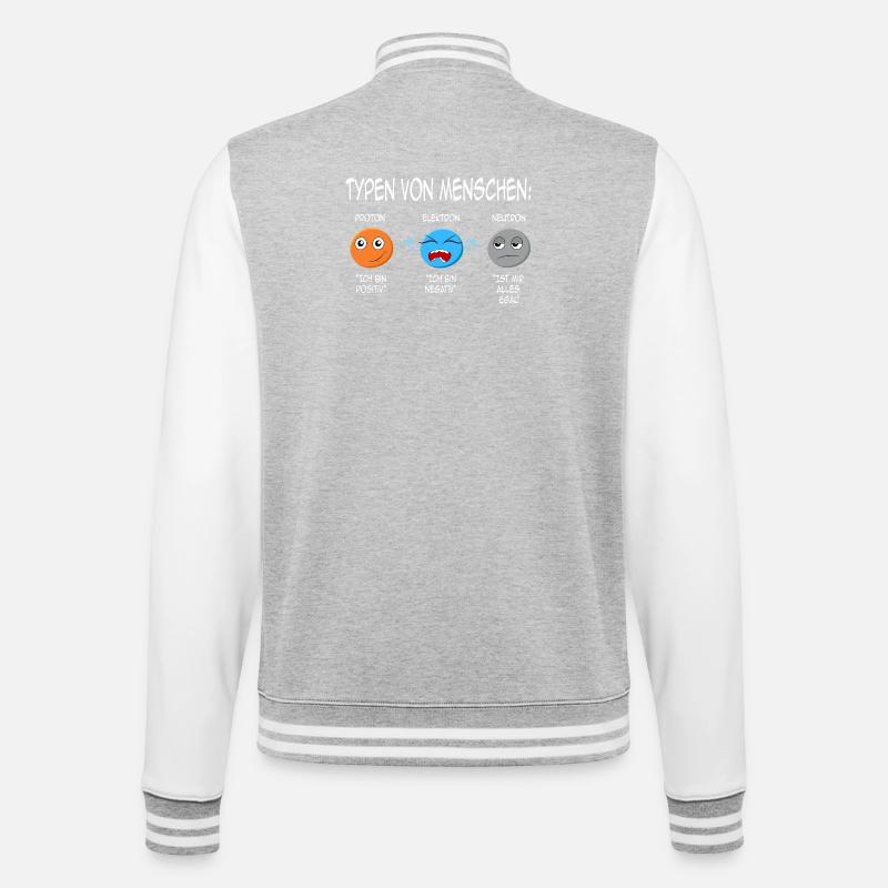 Physics Physicist Teacher Science Funny Saying - College Sweat Jacket - heather grey/white