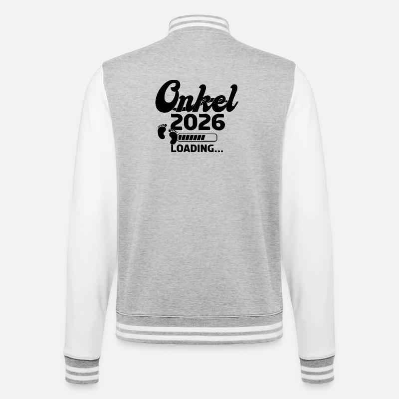 Uncle 2026 Loading - College Sweat Jacket - heather grey/white