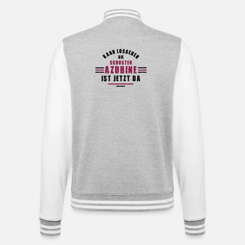 Trainee Shoemaker Apprenticeship Training Shoemaker - College Sweat Jacket - heather grey/white