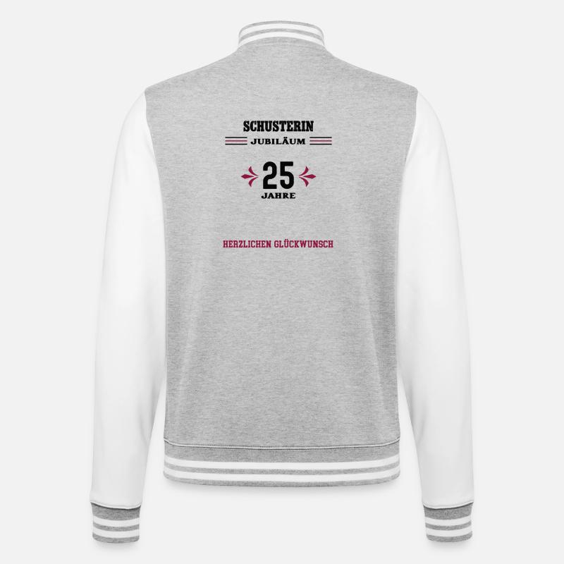 Shoemaker 25th anniversary 25th anniversary shoemaker - College Sweat Jacket - heather grey/white