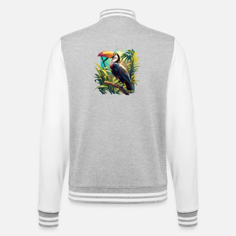 Toucans Toucan - College Sweat Jacket - heather grey/white