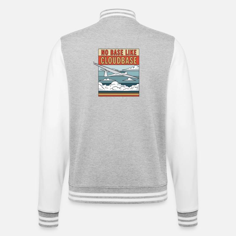 Pas de base comme Cloudbase - Veste Teddy - gris chiné / blanc