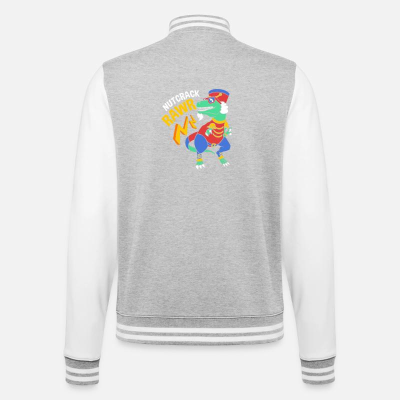 Nutcracker Christmas - College Sweat Jacket - heather grey/white