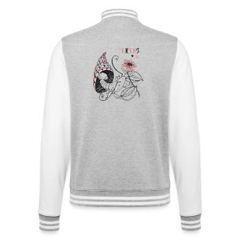 Signe du zodiaque Cancer - Veste Teddy - gris chiné / blanc - Dos - Marisol (170cm)