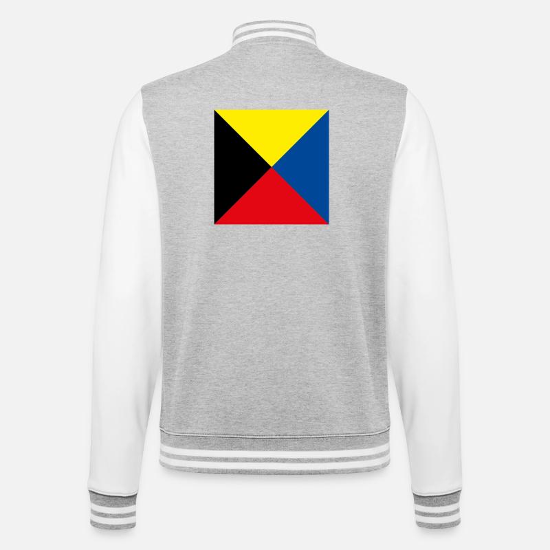 I_Require_A_Tug_Flag - Veste Teddy - gris chiné / blanc