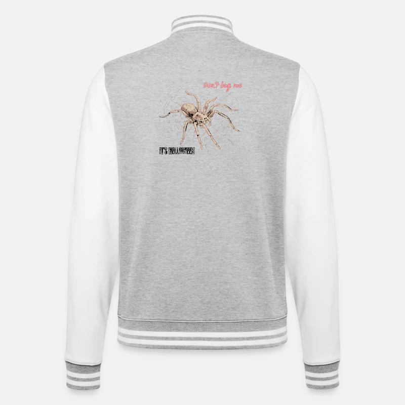 Don't bug me – it's Helloween - College Sweat Jacket - heather grey/white
