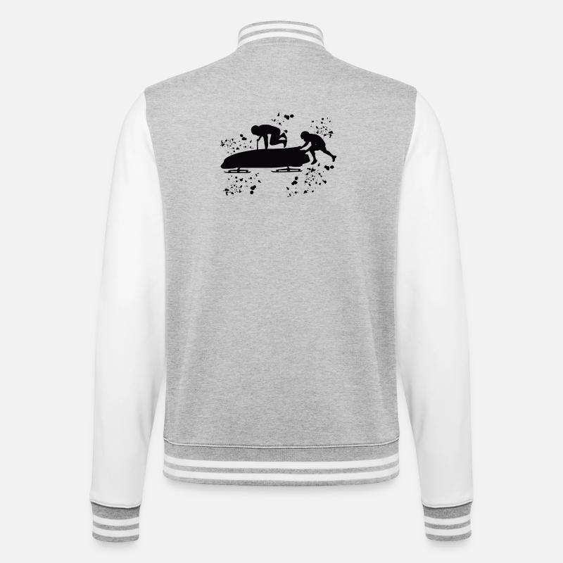 Bobsleigh Two-man Bobsleigh - College Sweat Jacket - heather grey/white