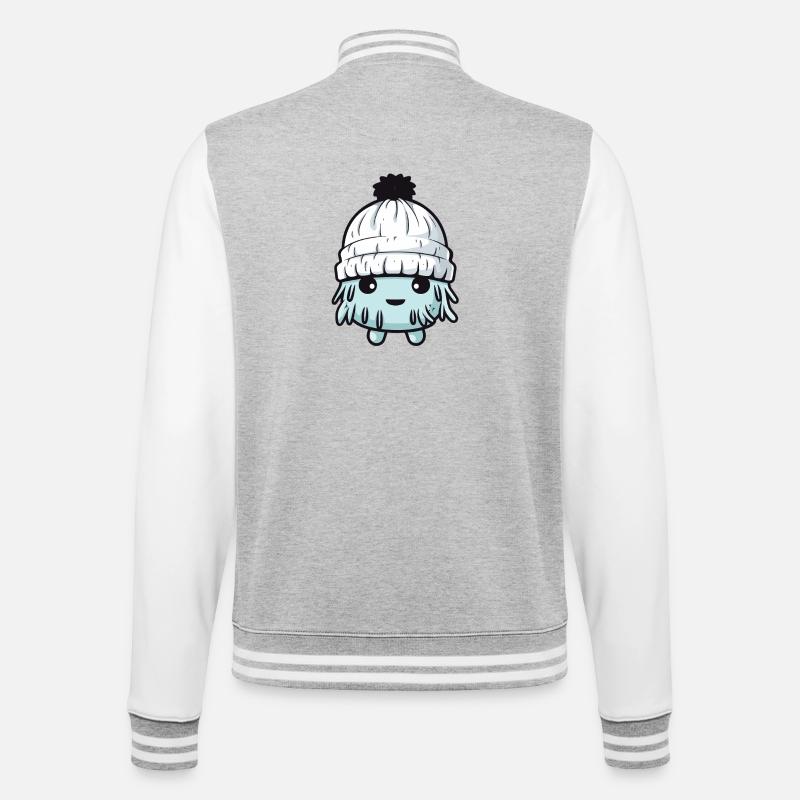 Eskimo Cold Comic Winter - College Sweat Jacket - heather grey/white