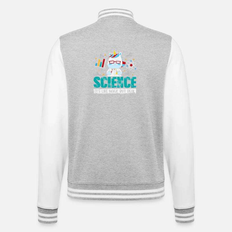Science Scientifique Chimie - Veste Teddy - gris chiné / blanc