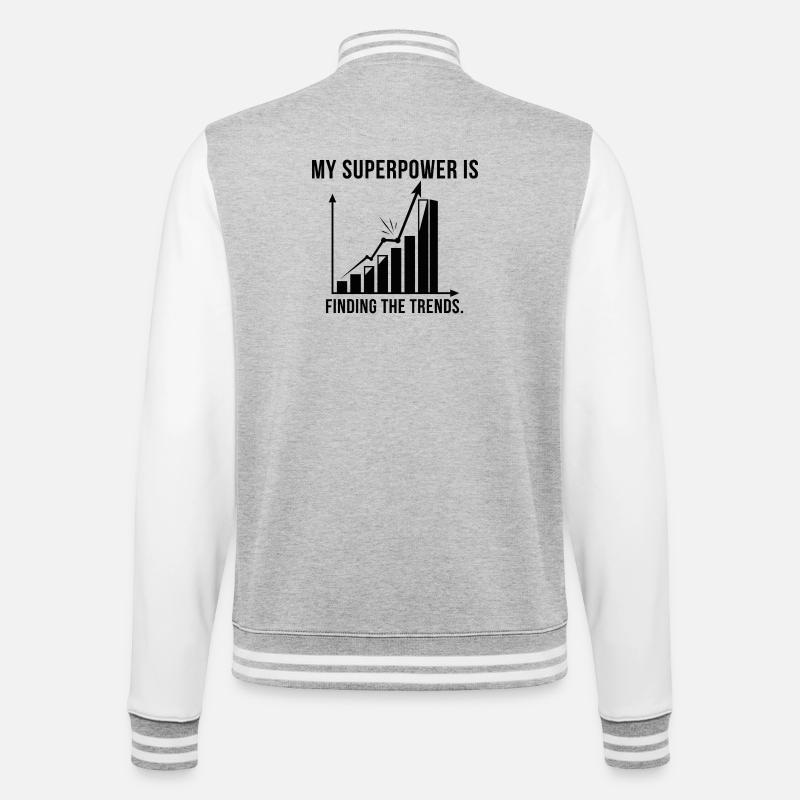 Superpuissance des tendances : trouver les tendances - Veste Teddy - gris chiné / blanc