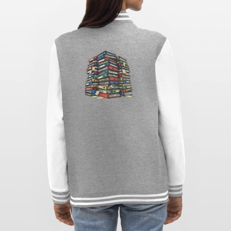 Folder Stack Office Chaos College Sweat Jacket